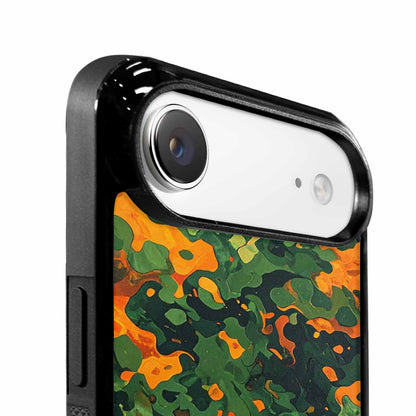 iPhone 17 Air Case — Small Military Camouflage Blotch Pattern Camo, Personalized Phone Case