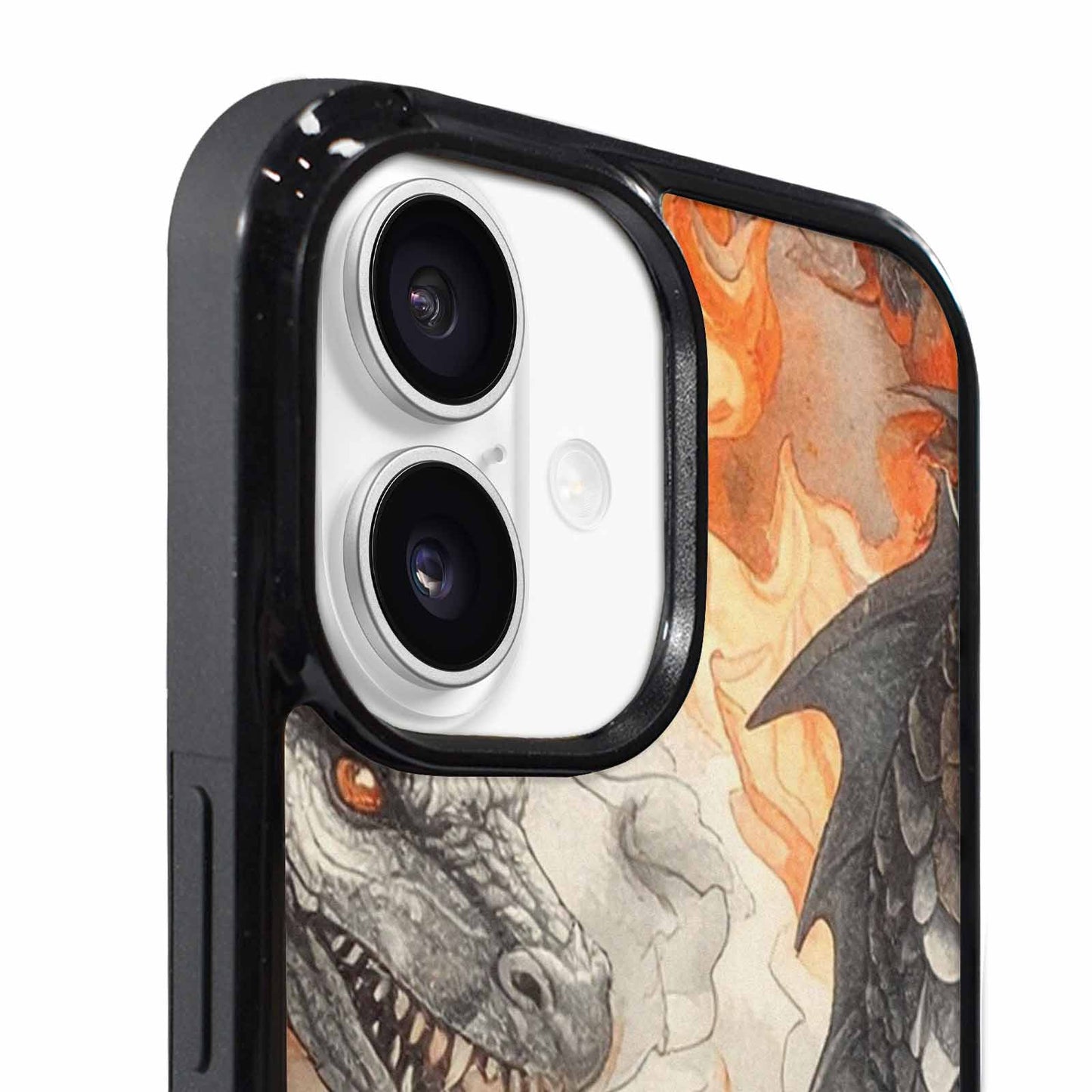 iPhone 17 Case — Retro Dragons Flame Retro Vintage, Original Design Phone Case