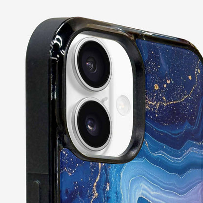 iPhone 16 Plus Case — Marble Galaxy, Custom Made Phone Cover