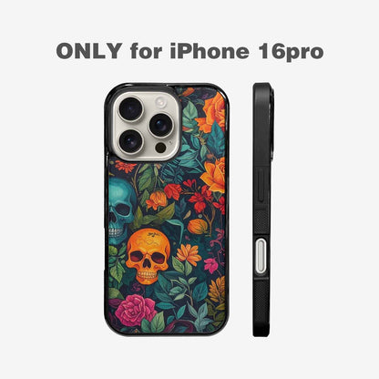 iPhone 16 Pro Case — Skulls Botanicalskulls Pattern B2f Personalized Phone, Custom Phone Case
