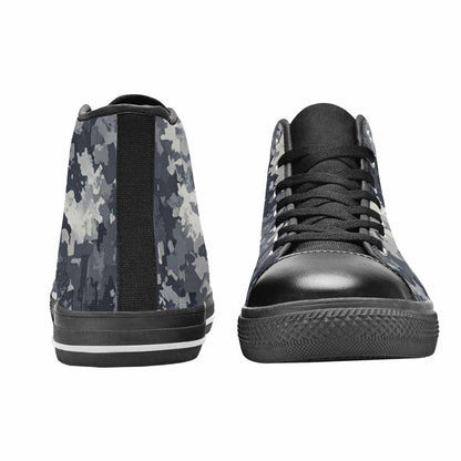 WOMEN'S Military Camouflage Blotch High Top Canvas Y2K Custom Sneakers