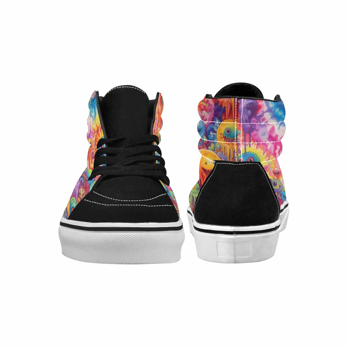 MEN'S Aliens  Tie Dye High Top Canvas Melting Art Sneakers