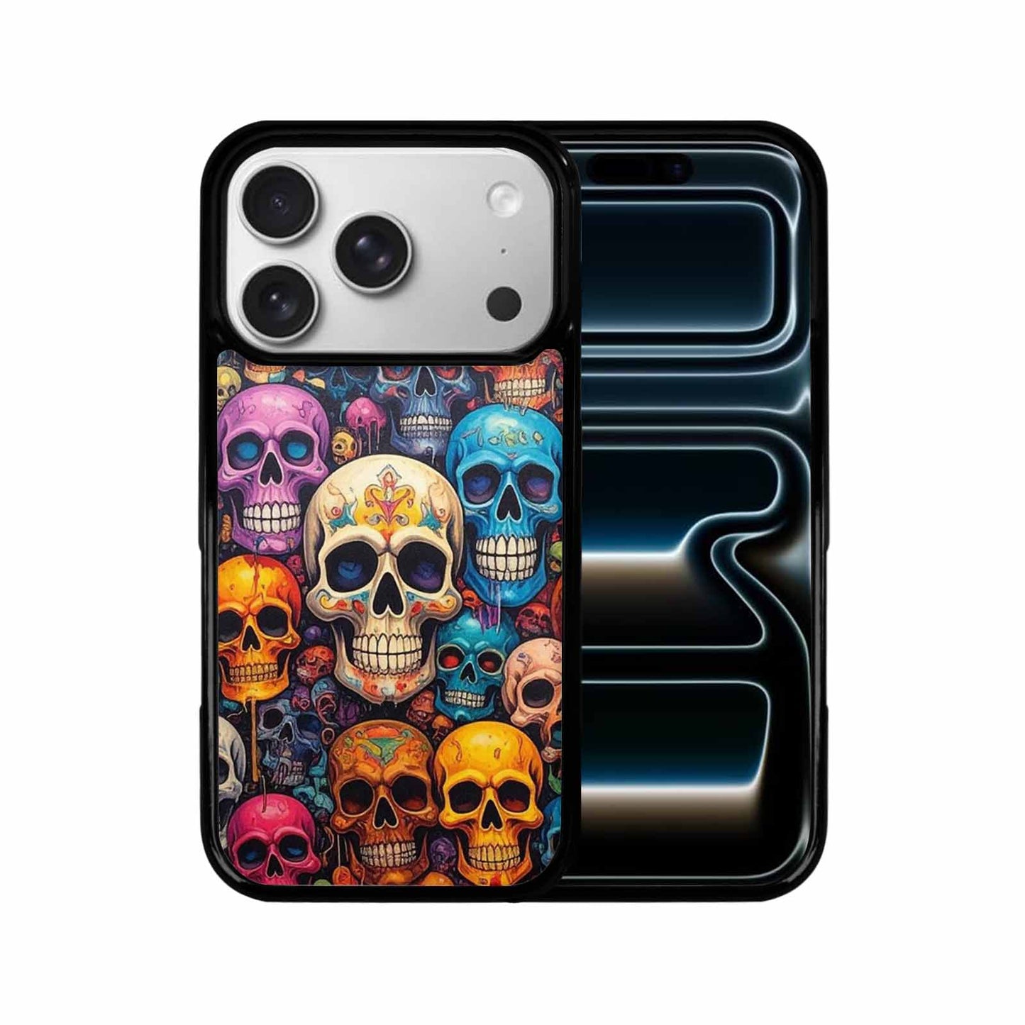 iPhone 17 Pro Case — Skulls General Skulls Pattern Gothic Skulls, Custom Phone Case