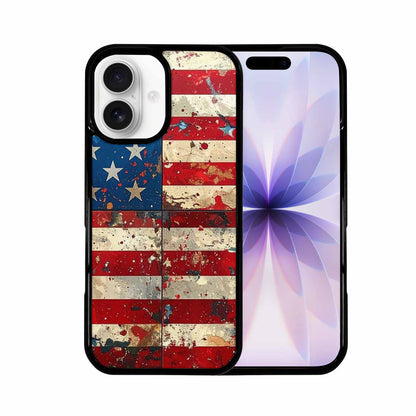 iPhone 17 Case — Small American Flag Stars Galaxy Space, Custom Print Case Cover