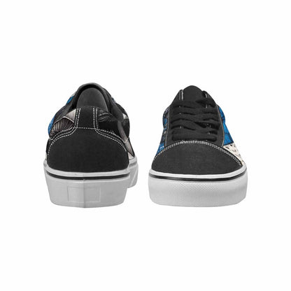 WOMEN'S Mushrooms (general) Lace-Up Canvas Kaleidoscope Sneakers