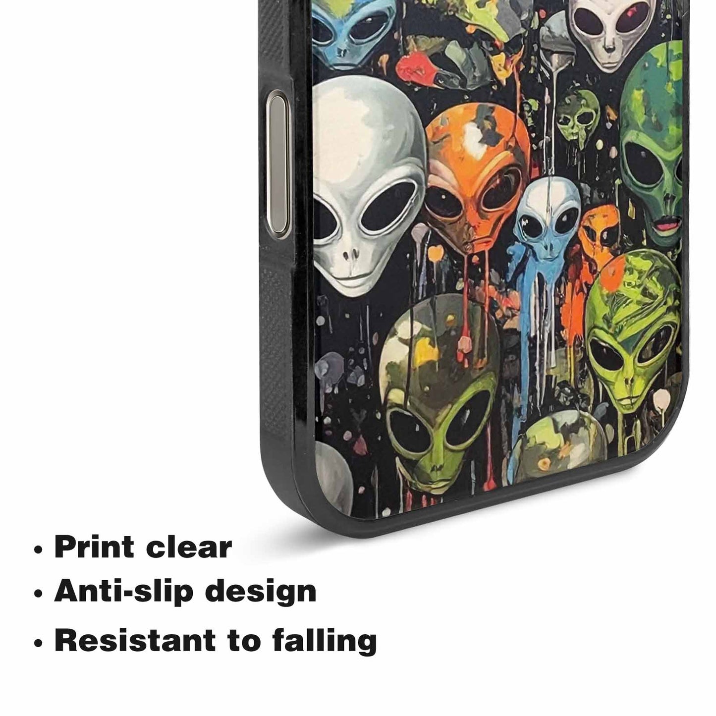 iPhone 16 Pro Case — Aliens Camo Aliens Pattern Hundreds Of, Personalized Phone Case