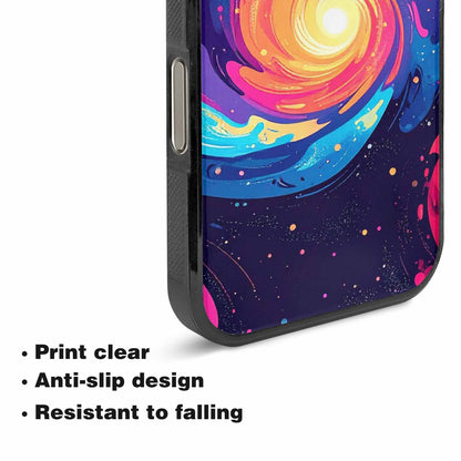 iPhone 16 Pro Case — Love Wins Galaxy Seamless Pattern Vibrant, Unique Phone Case Design