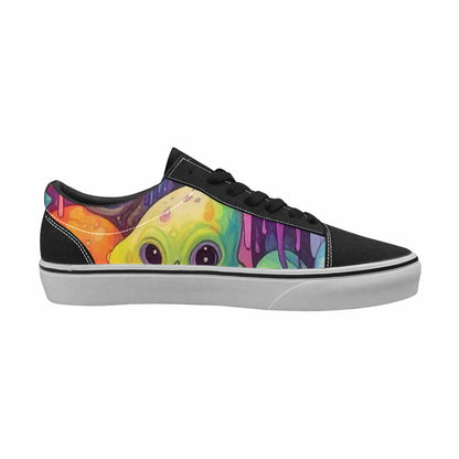 WOMEN'S Aliens  Tie Dye Lace-Up Canvas Dreamlike Custom Shoes