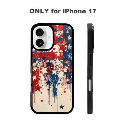 iPhone 17 Case — Patriotic Stars And Stripes Galaxy Space, Custom Art Phone Cover