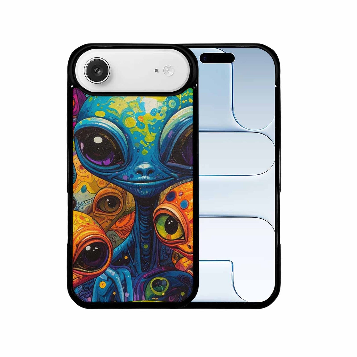 iPhone 17 Air Case — Cartoon Alien Characters Alien Scifi, Custom Print Case Cover