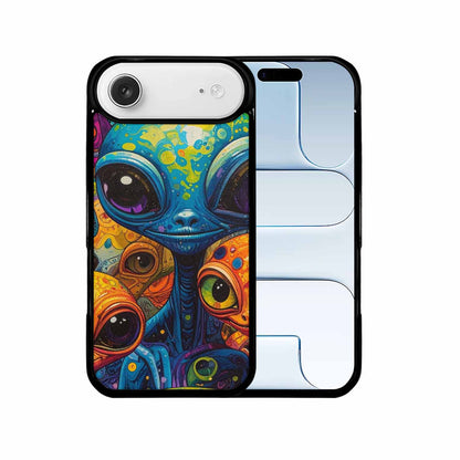 iPhone 17 Air Case — Cartoon Alien Characters Alien Scifi, Custom Print Case Cover