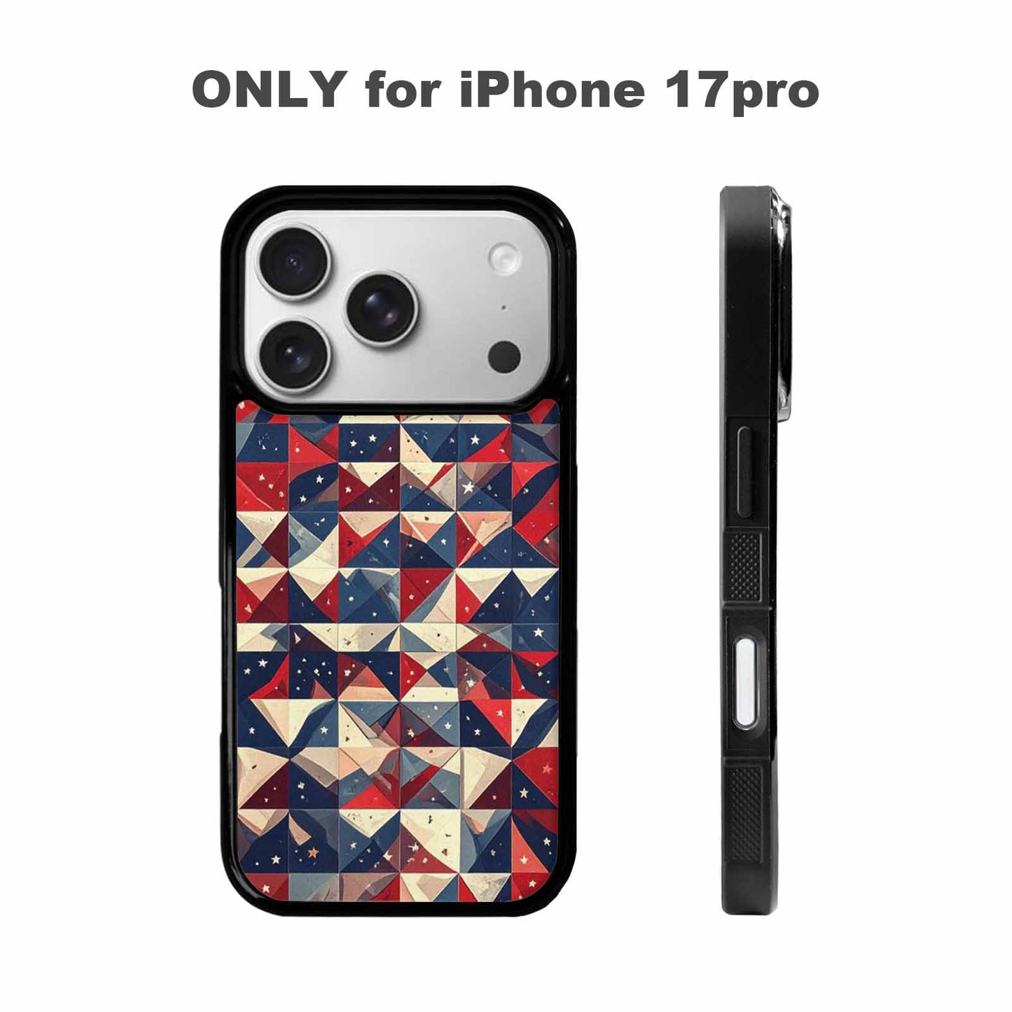 iPhone 17 Pro Case — Small American Flag Stars And Galaxy, Custom Phone Case