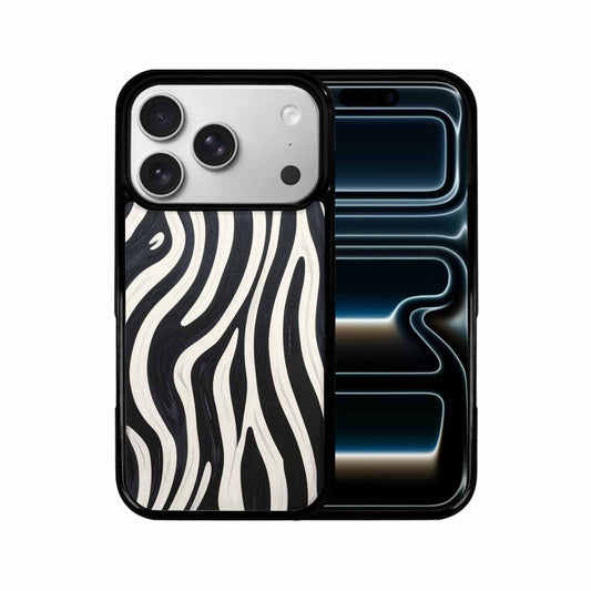 iPhone 17 Pro Case — Modern Zebra Stripe Print Crisp Animal, Custom Art Phone Cover