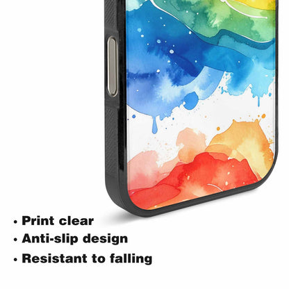 iPhone 16 Pro Max Case — Watercolor Splash Abstract Pattern Seamless Repeat, Custom Print Case Cover