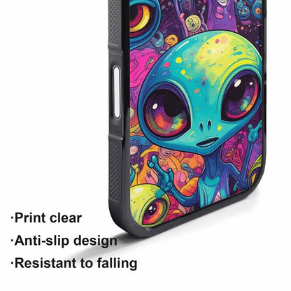 iPhone 17 Air Case — Cartoon Alien Characters Alien Scifi, Unique Phone Case Design
