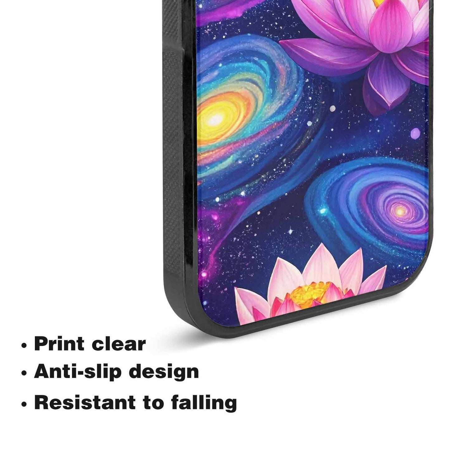 iPhone 15 Case — Lotus Galaxy, Custom Phone Case
