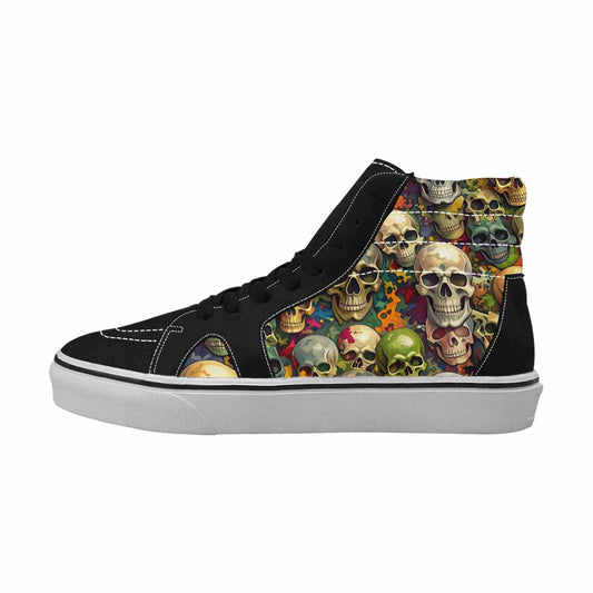 MEN'S Skulls  Camo Skulls High Top Canvas Vivid Sneakers