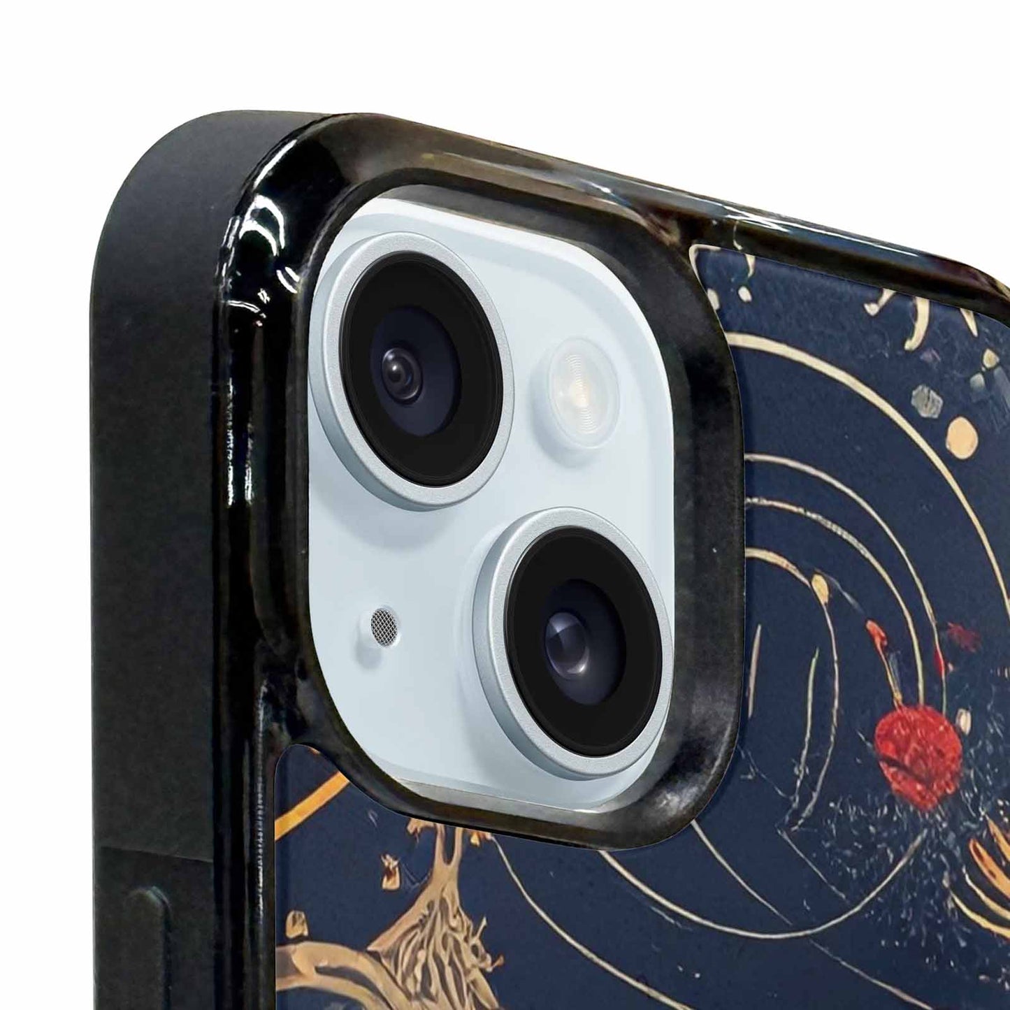 iPhone 15 Plus Case — Samurai Art Repeat Pattern, Custom Printed Phone Case