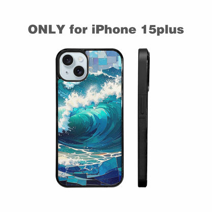 iPhone 15 Plus Case — Wave Crest Splash Wave Crest Splash, Personalized Phone Case