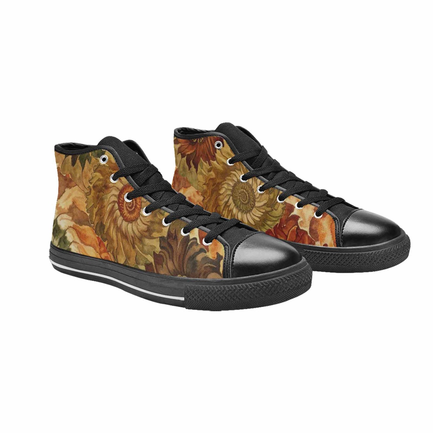 MEN'S Tie Dye - High Top Canvas Dark Academia Custom Sneakers