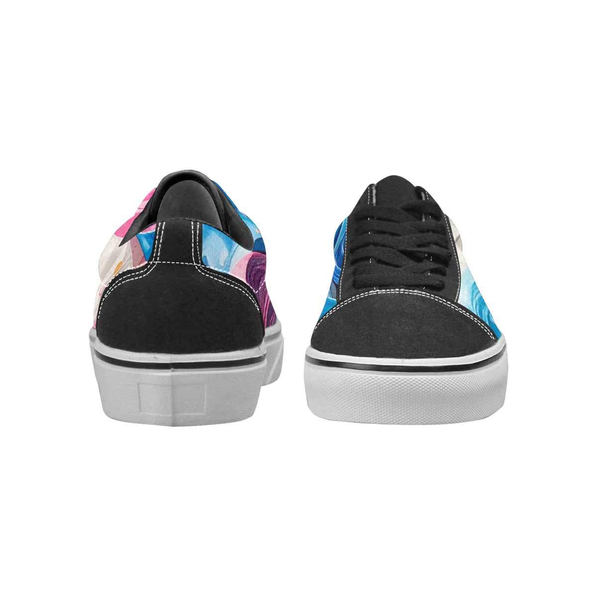 WOMEN'S Transgender Pride Flag Lace-Up Canvas Aesthetic Shoes