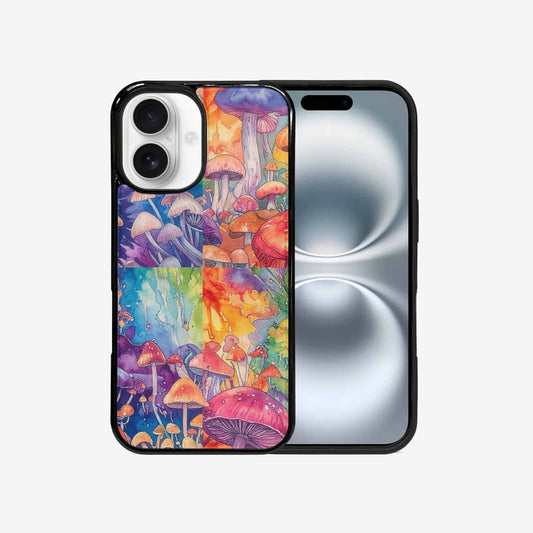iPhone 16 Case — Mushrooms Tie Dyemushrooms Pat 6t6 Personalized, Customized Protective Case