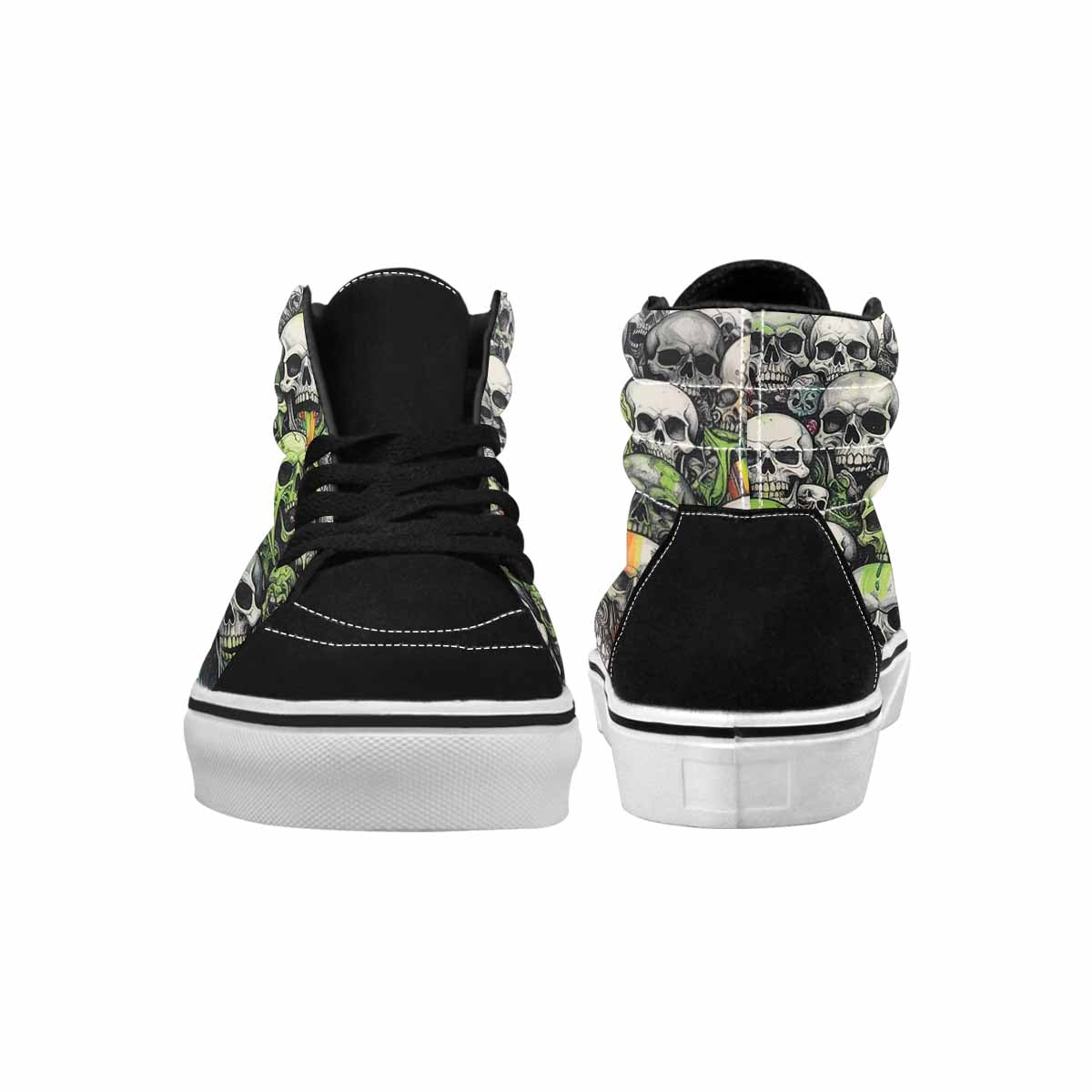 MEN'S Rainbow From Skull S High Top Canvas Vibrant Chaos Sneakers