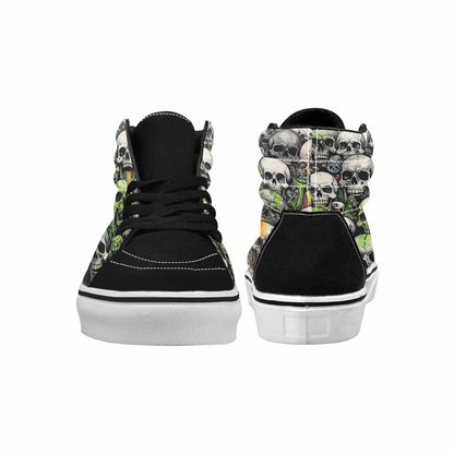 MEN'S Rainbow From Skull S High Top Canvas Vibrant Chaos Sneakers