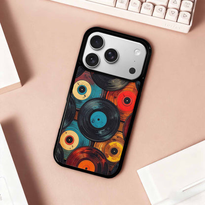 iPhone 17 Pro Case — Retro Wood Grain Vinyl Retro Vintage, Custom Phone Case
