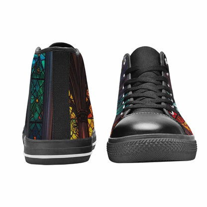 MEN'S Stained Glass Cathedral High Top Canvas Dreamcore Shoes