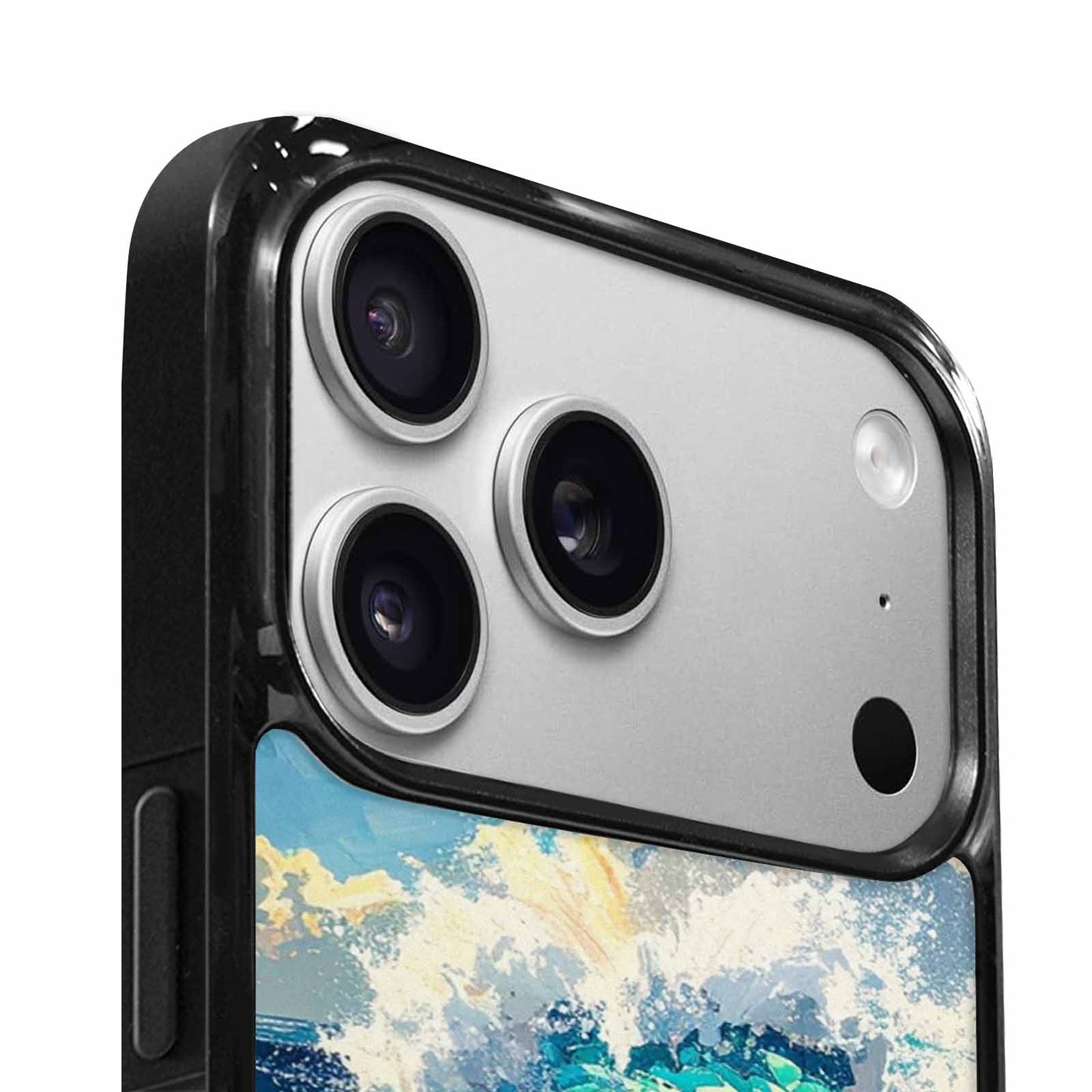 iPhone 17 Pro Case — Wave Crest Splash Wave Crest Watercolor, Custom Made Phone Cover