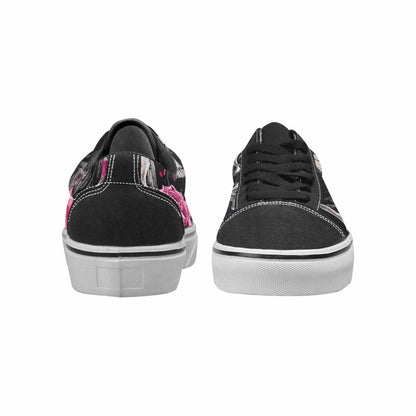 WOMEN'S Skull Roses Lace-Up Canvas Kaleidoscope Sneakers