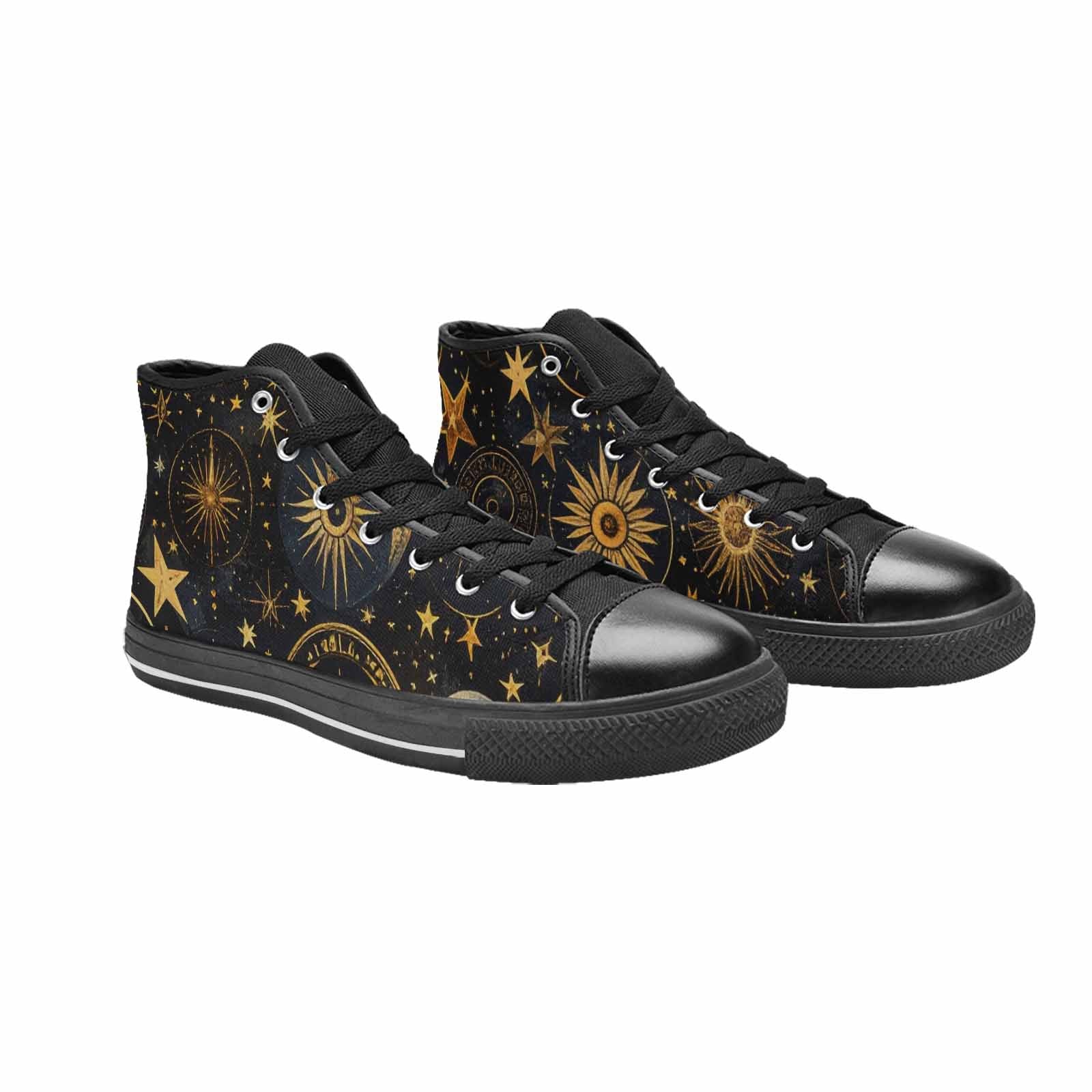 MEN'S Zodiac Constellation Star High Top Canvas Aesthetic Custom Sneakers