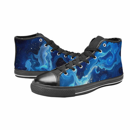 MEN'S Galaxy Art - High Top Canvas Cottagecore Sneakers