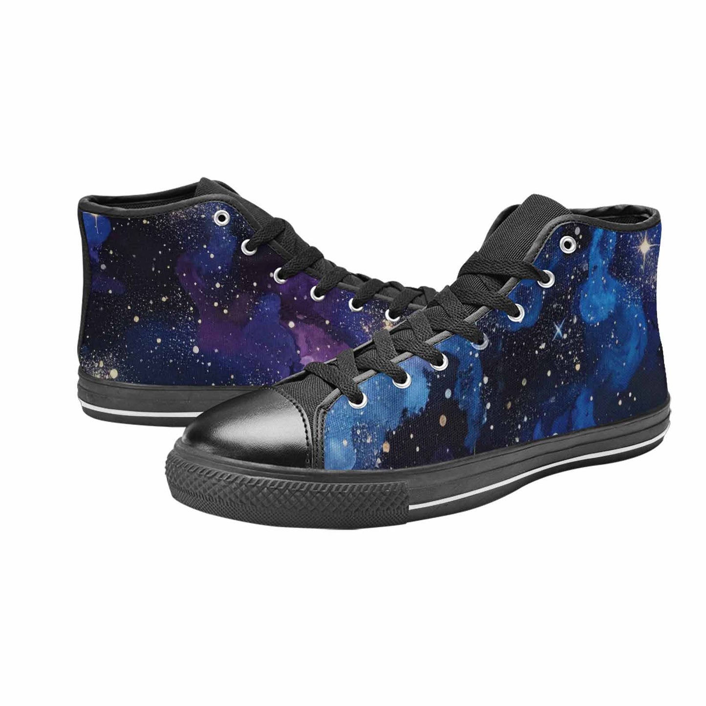WOMEN'S Galaxy Art - High Top Canvas Dreamcore Custom Sneakers