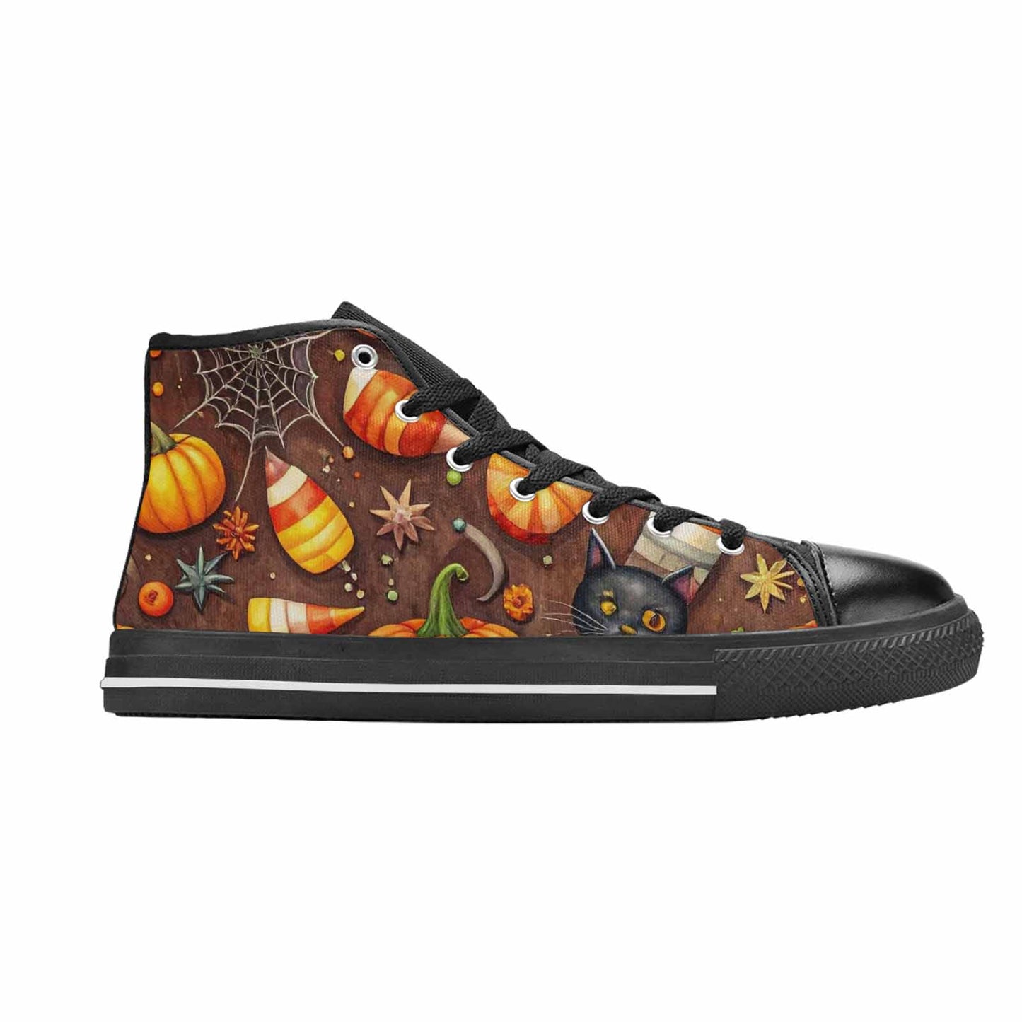 MEN'S Halloween High Top Canvas Dark Academia Custom Shoes