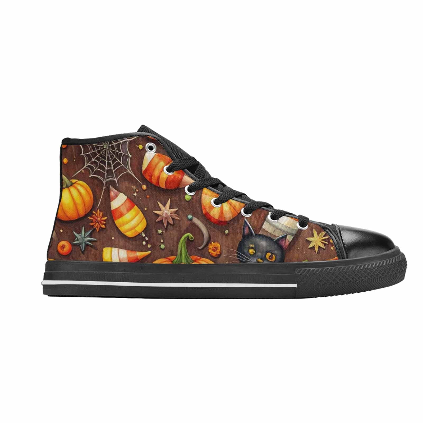 MEN'S Halloween High Top Canvas Dark Academia Custom Shoes