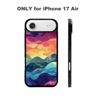 iPhone 17 Air Case — Glowing Camo Wave Camo, Personalized Phone Case
