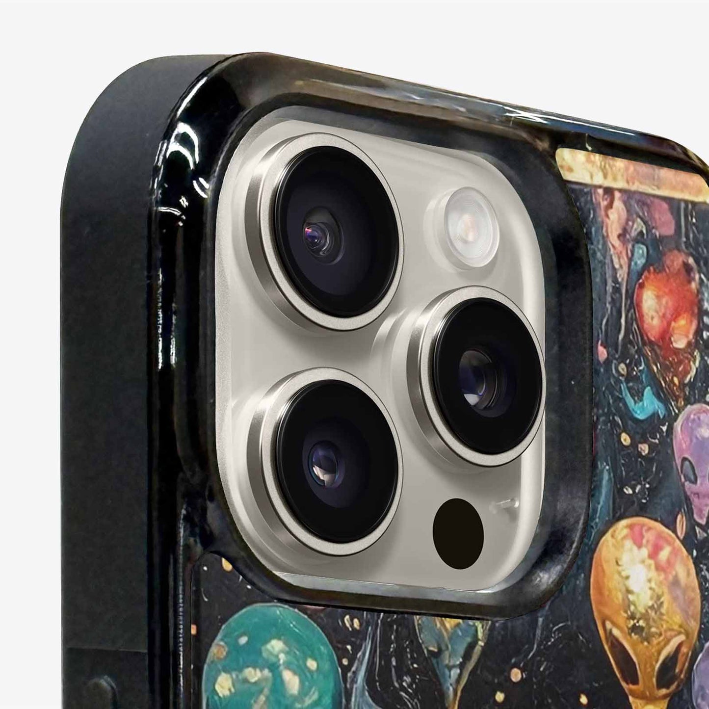 iPhone 16 Pro Max Case — Aliens Marblealiens Pattern Cyi, Custom Designed Case Cover