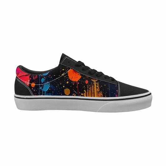 MEN'S Paint Splatter Canvas Lace-Up Grunge Shoes