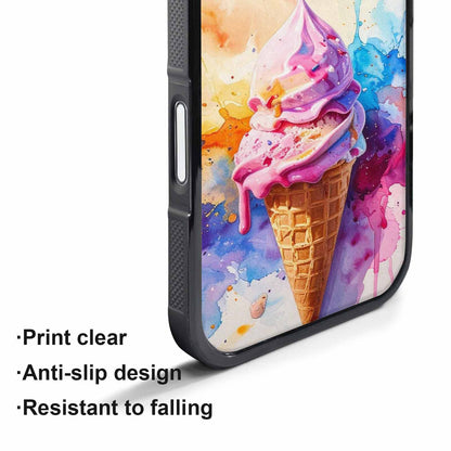 iPhone 17 Pro Case — Melting Icecream Collage Original Art, Custom Art Phone Cover