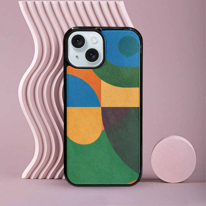 iPhone 15 Case — 1990s Memphis Art Pattern, Custom Designed Case Cover