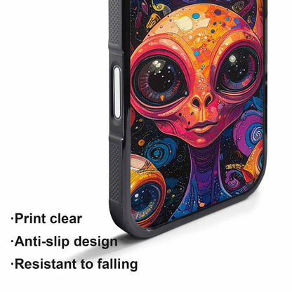iPhone 17 Pro Case — Cartoon Alien Characters Alien Scifi, Custom Art Phone Cover