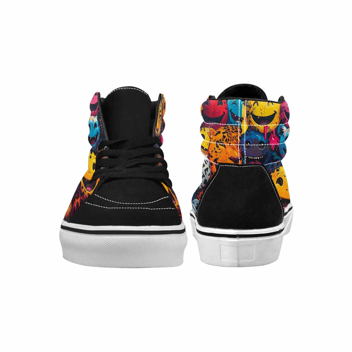 MEN'S Smiley Faces High Top Canvas Dreamlike Shoes