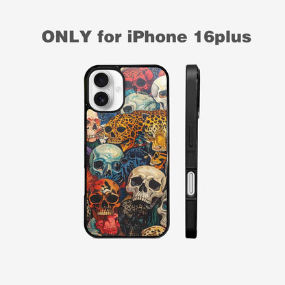 iPhone 16 Plus Case — Skulls Animal Printskulls Patt, Custom Designed Case Cover