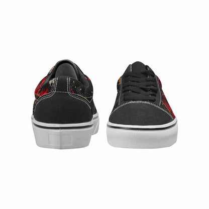 MEN'S Zodiac Black & Red Ink Canvas Custom Design Surreal Custom Kicks