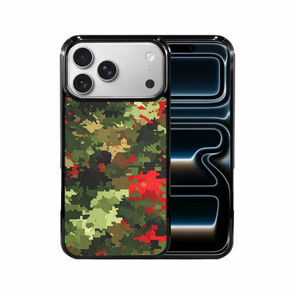 iPhone 17 Pro Max Case — Small Military Camouflage Blotch Camo, Custom Printed Phone Case