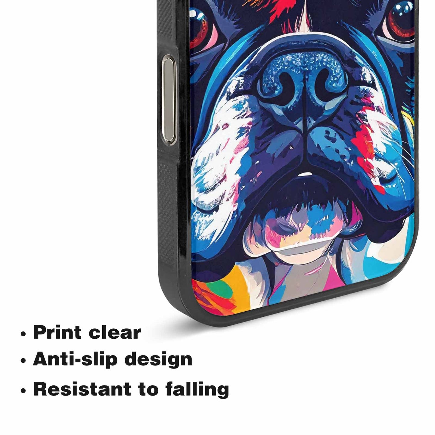 iPhone 16 Pro Case — French Bulldog Pop Art Pattern, Custom Art Phone Cover