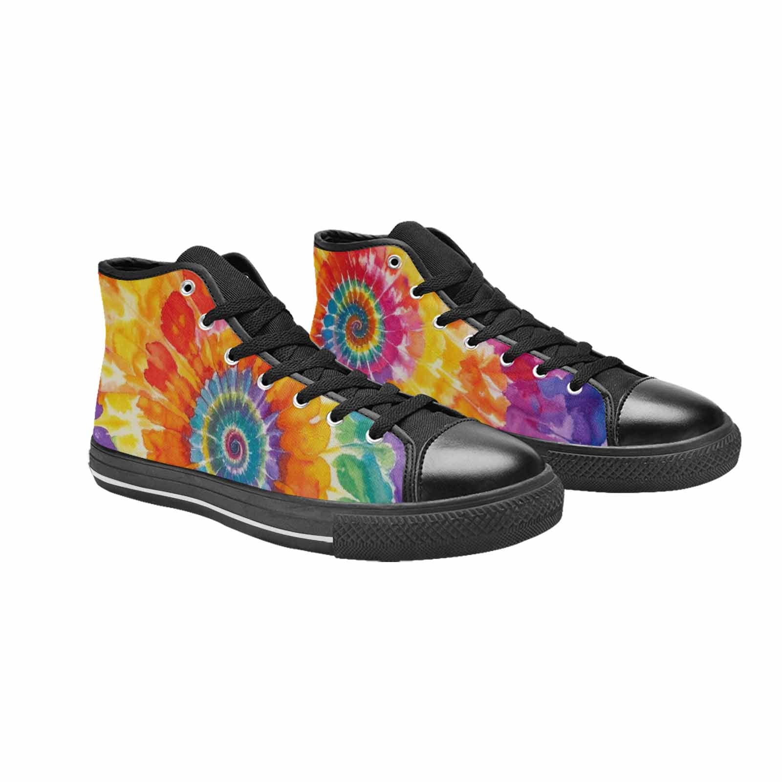 MEN'S Tie Dye Swirl High Top Canvas Dreamcore Shoes