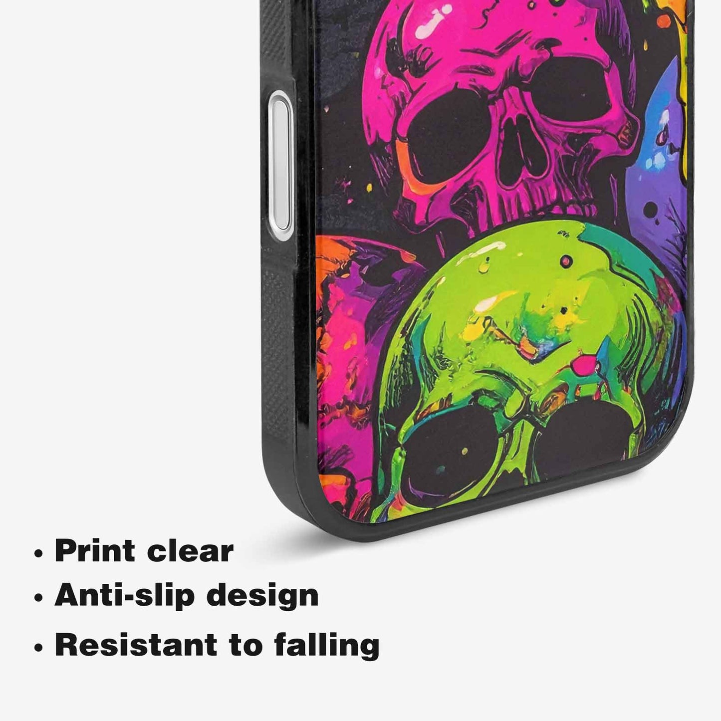 iPhone 16 Case — Vibrant Camo 1000\'s Of Skeletons Neon, Custom Phone Case